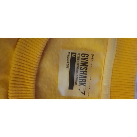 Gymshark Womens Yellow Crop Sweatshirt Size Med Athletic - Picture 10 of 14